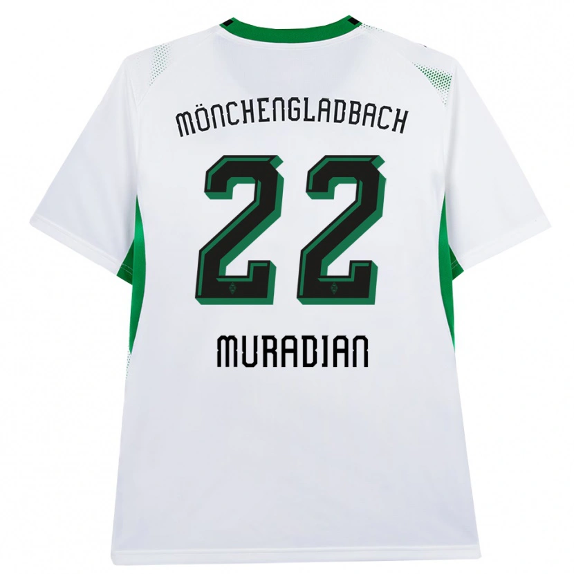 Danxen Femme Maillot Artem Muradyan #22 Blanc Noir Vert Tenues Domicile 2026/27 T-Shirt