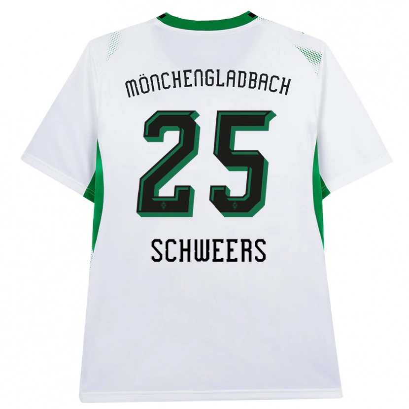 Danxen Femme Maillot Lion Schweers #25 Blanc Noir Vert Tenues Domicile 2026/27 T-Shirt