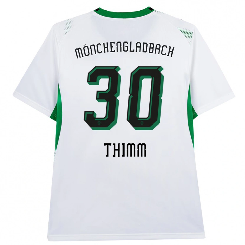 Danxen Femme Maillot Joshua Thimm #30 Blanc Noir Vert Tenues Domicile 2026/27 T-Shirt