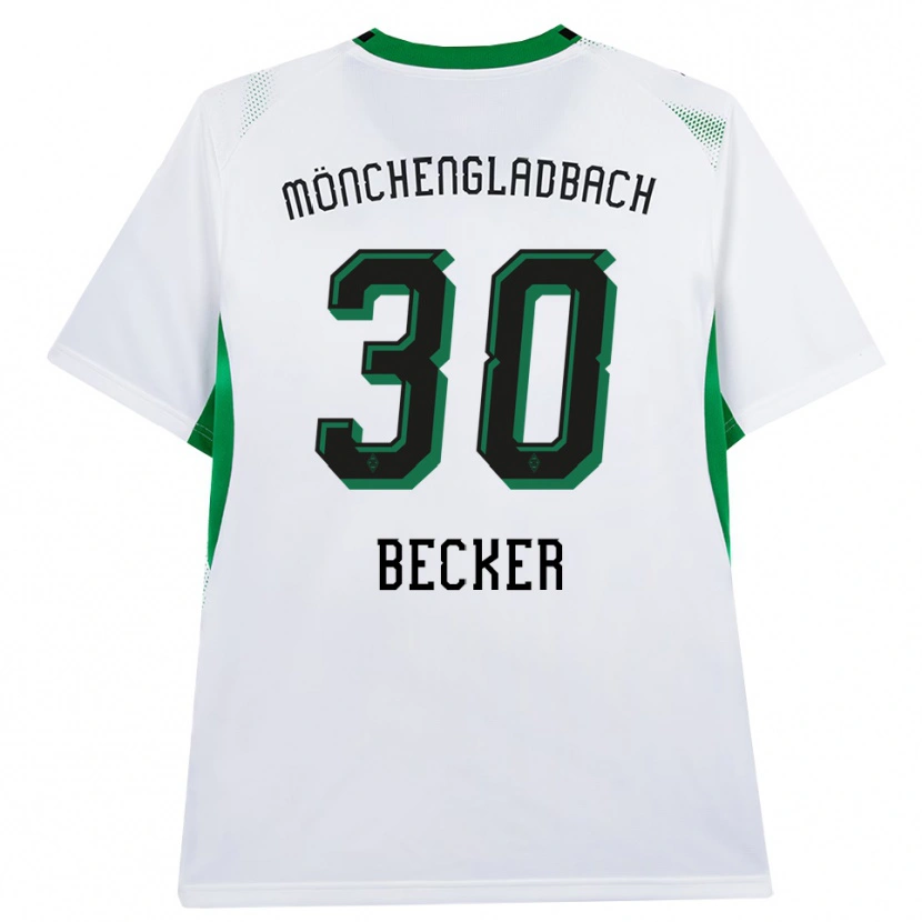 Danxen Femme Maillot Benjamin Becker #30 Blanc Noir Vert Tenues Domicile 2026/27 T-Shirt