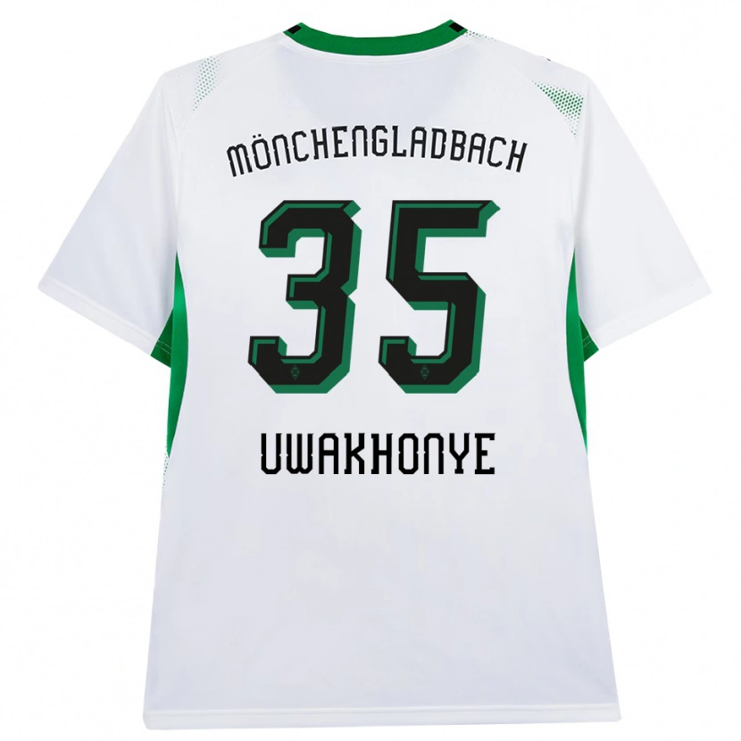 Danxen Femme Maillot Josiah Uwakhonye #35 Blanc Noir Vert Tenues Domicile 2026/27 T-Shirt