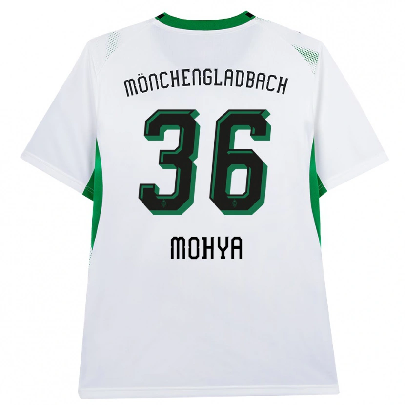 Danxen Femme Maillot Wael Mohya #36 Blanc Noir Vert Tenues Domicile 2026/27 T-Shirt