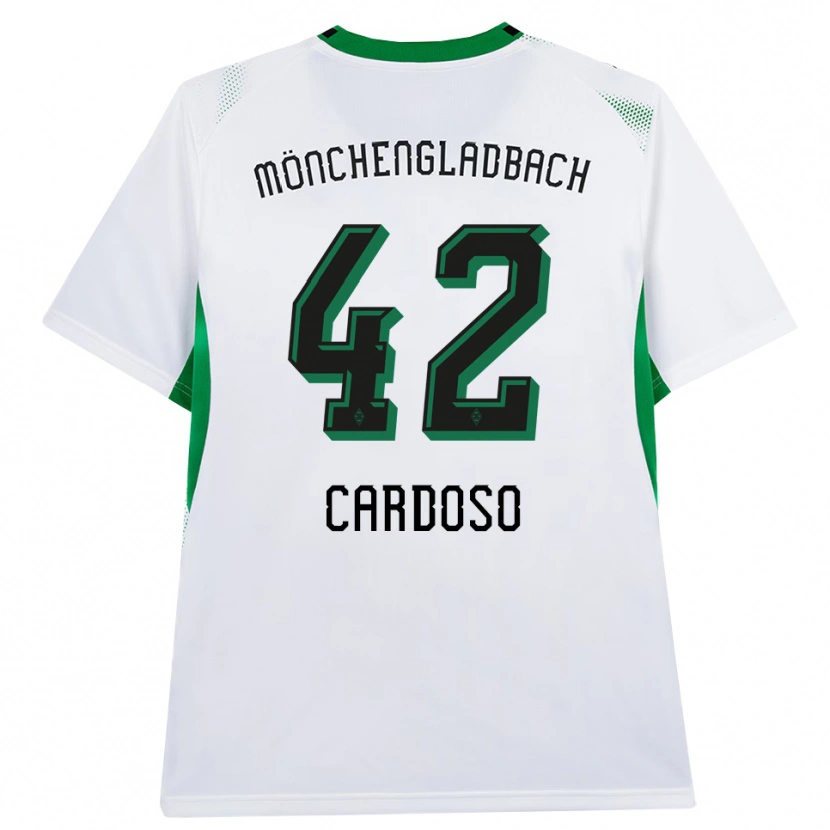 Danxen Femme Maillot Tiago Pereira Cardoso #42 Blanc Noir Vert Tenues Domicile 2026/27 T-Shirt