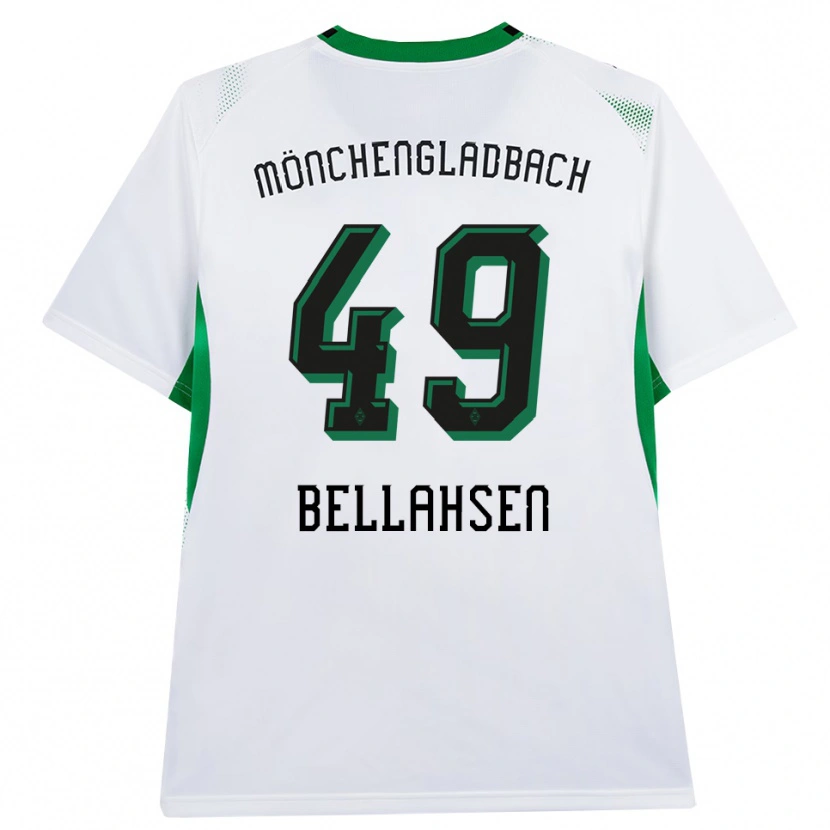 Danxen Femme Maillot Joseph Bellahsen #49 Blanc Noir Vert Tenues Domicile 2026/27 T-Shirt