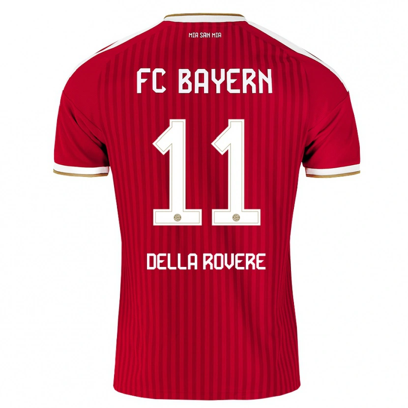 Danxen Femme Maillot Guido Della Rovere #11 Rouge Blanc Bleu Tenues Domicile 2026/27 T-Shirt