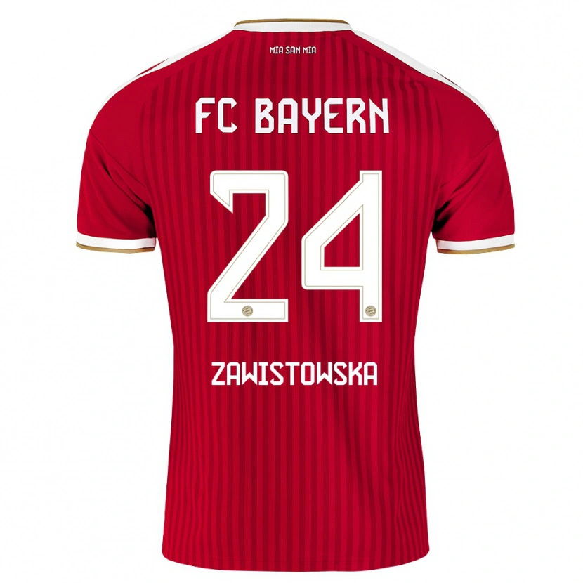 Danxen Femme Maillot Weronika Zawistowska #24 Rouge Blanc Bleu Tenues Domicile 2026/27 T-Shirt