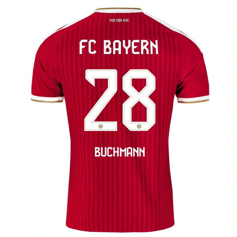 Danxen Femme Maillot Tarek Buchmann #28 Rouge Blanc Bleu Tenues Domicile 2026/27 T-Shirt