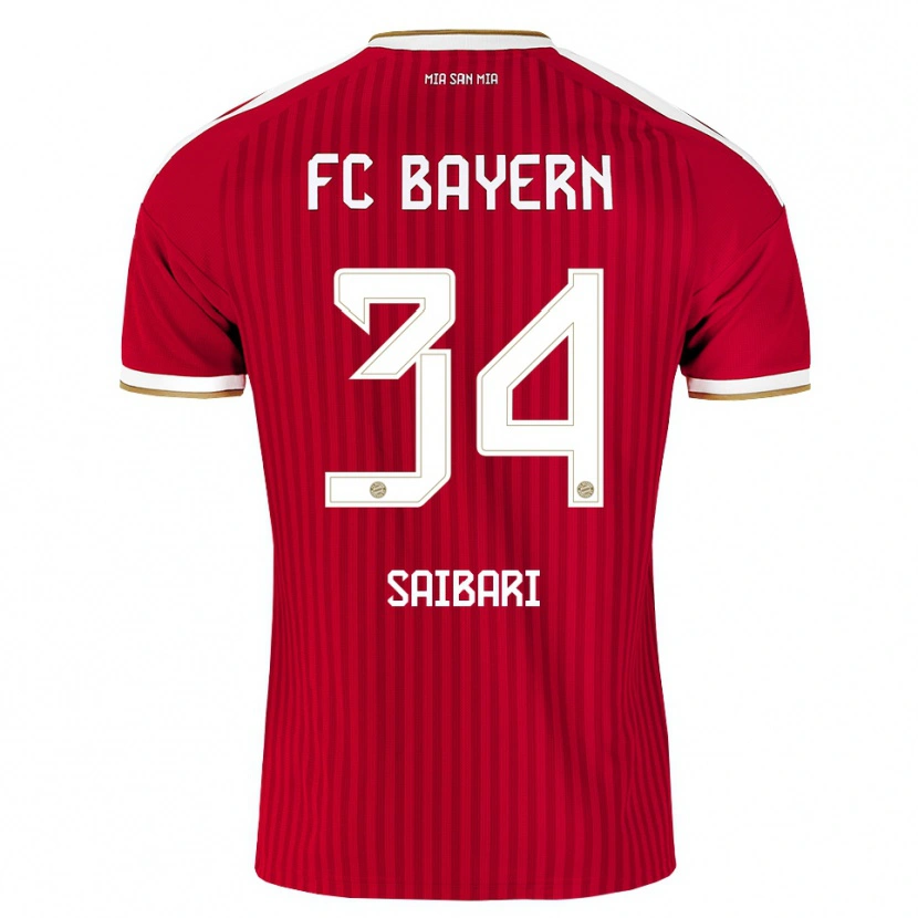 Danxen Femme Maillot Ismael Saibari #34 Rouge Blanc Bleu Tenues Domicile 2026/27 T-Shirt