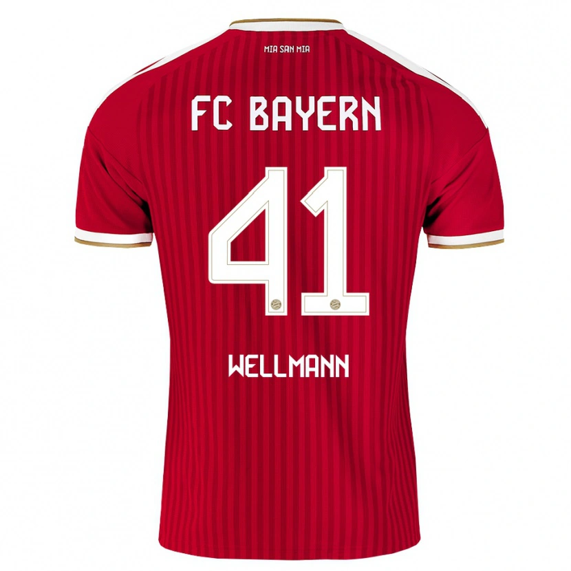 Danxen Femme Maillot Anna Wellmann #41 Rouge Blanc Bleu Tenues Domicile 2026/27 T-Shirt