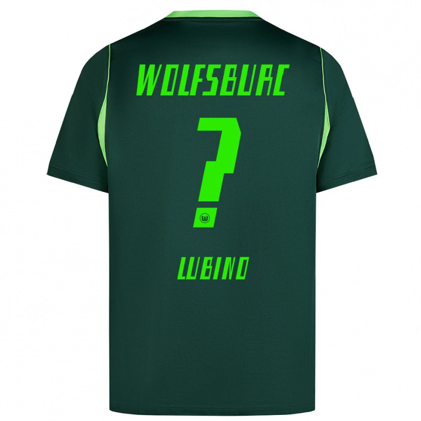 Danxen Femme Maillot Francesco Lubino #0 Vert Foncé Blanc Tenues Domicile 2026/27 T-Shirt
