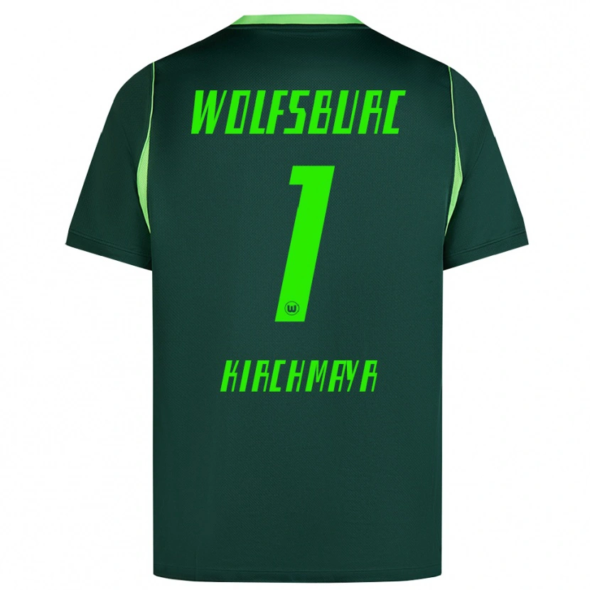 Danxen Femme Maillot Juri Kirchmayr #1 Vert Foncé Blanc Tenues Domicile 2026/27 T-Shirt