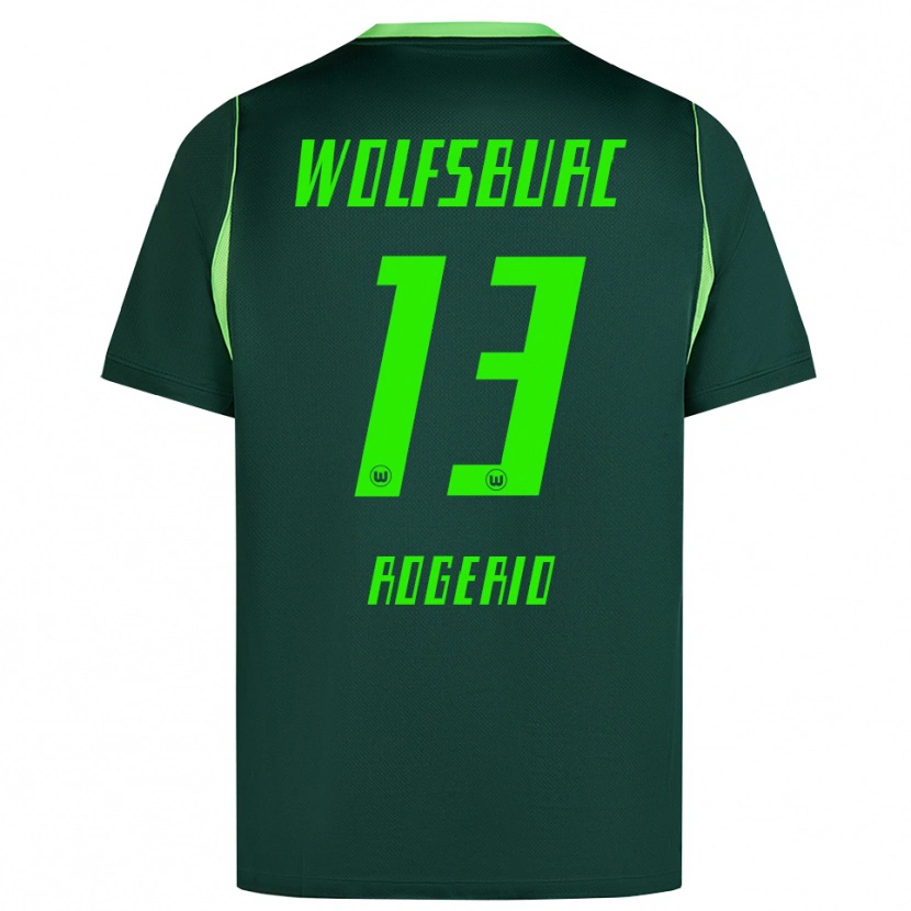 Danxen Femme Maillot Rogério Oliveira Da Silva #13 Vert Foncé Blanc Tenues Domicile 2026/27 T-Shirt