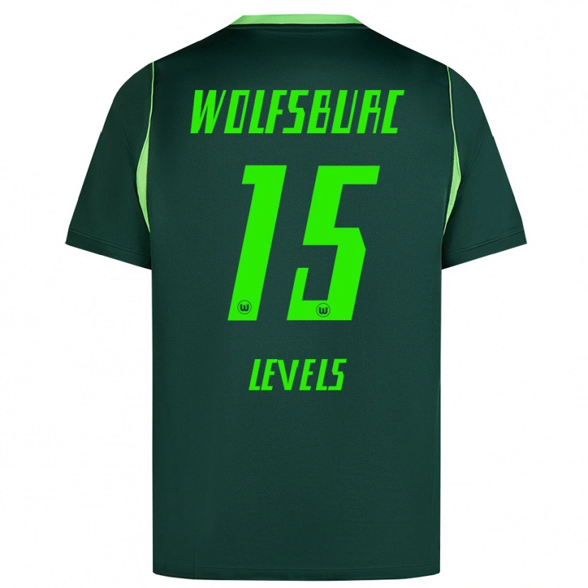 Danxen Femme Maillot Janou Levels #15 Vert Foncé Blanc Tenues Domicile 2026/27 T-Shirt