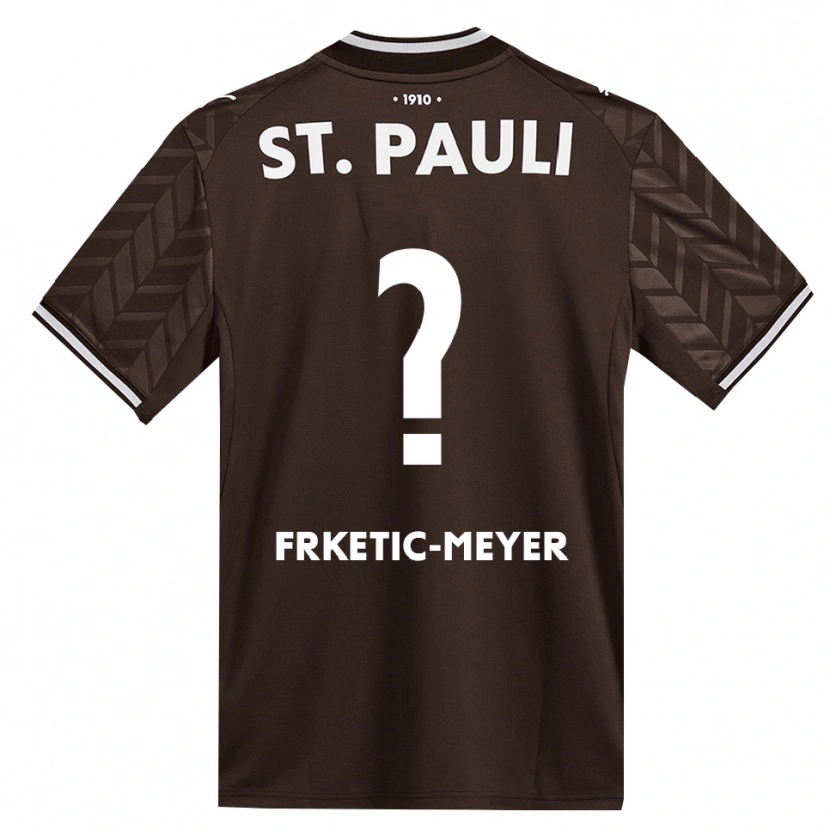 Danxen Femme Maillot Noah Frketic-Meyer #0 Café Blanc Tenues Domicile 2026/27 T-Shirt