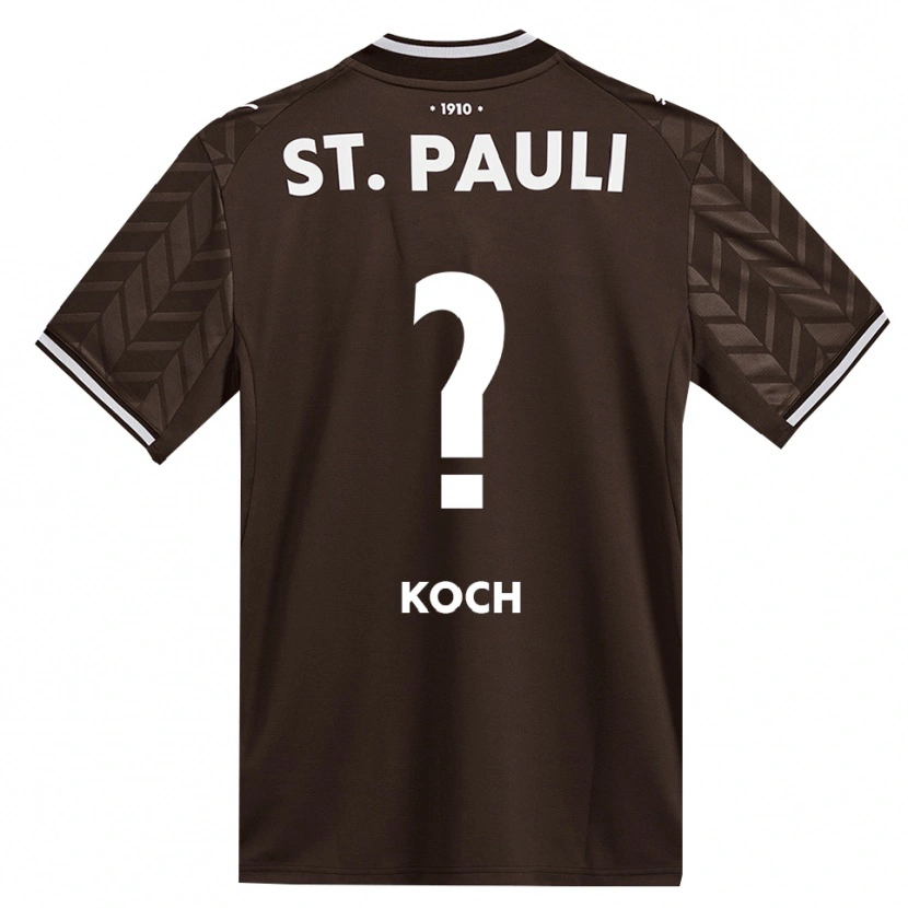 Danxen Femme Maillot Philip Koch #0 Café Blanc Tenues Domicile 2026/27 T-Shirt