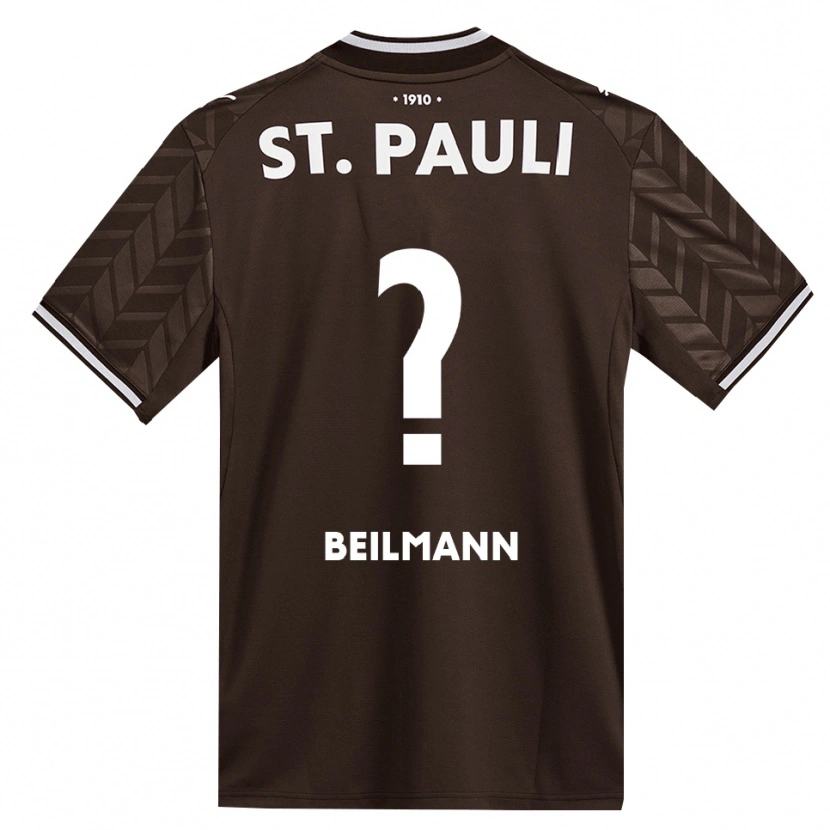 Danxen Femme Maillot Erwin Beilmann #0 Café Blanc Tenues Domicile 2026/27 T-Shirt