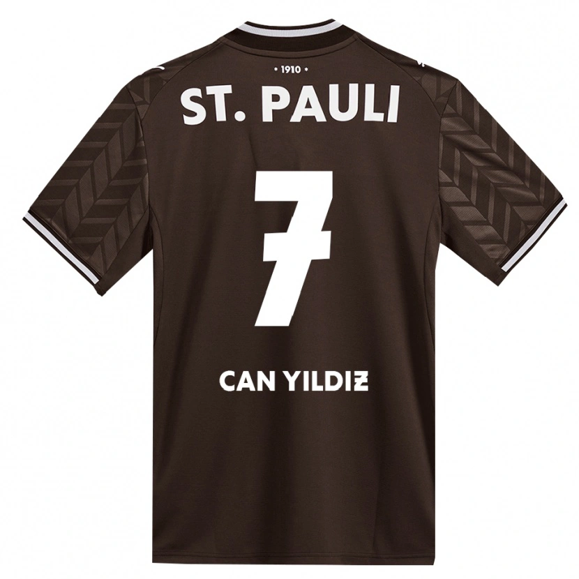 Danxen Femme Maillot Emre Can Yildiz #7 Café Blanc Tenues Domicile 2026/27 T-Shirt