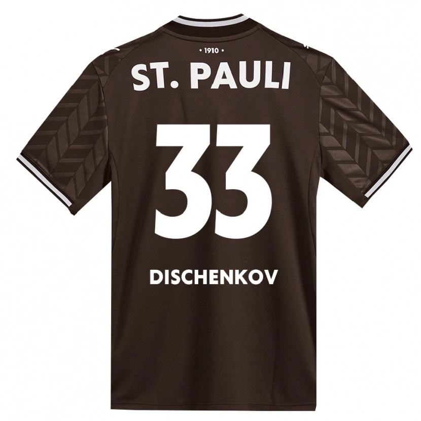 Danxen Femme Maillot Dimitri Dischenkov #33 Café Blanc Tenues Domicile 2026/27 T-Shirt