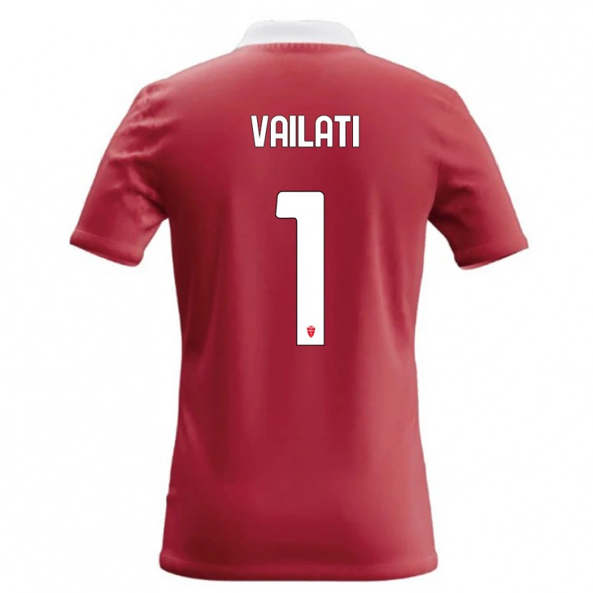 Danxen Femme Maillot Andrea Vailati #1 Rouge Blanc Tenues Domicile 2026/27 T-Shirt