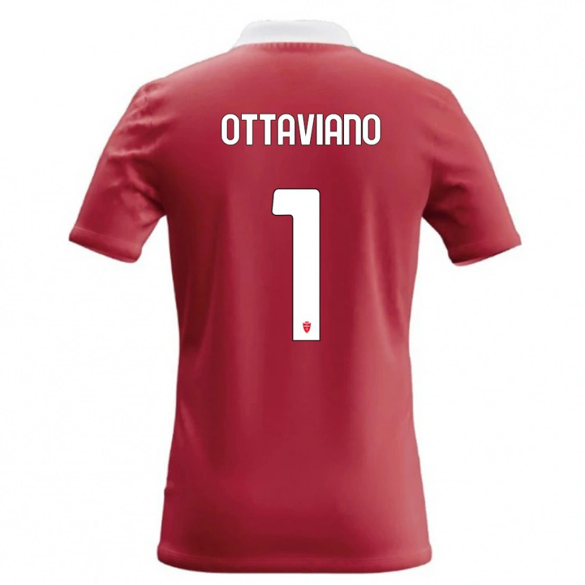Danxen Femme Maillot Alessandro Ottaviano #1 Rouge Blanc Tenues Domicile 2026/27 T-Shirt