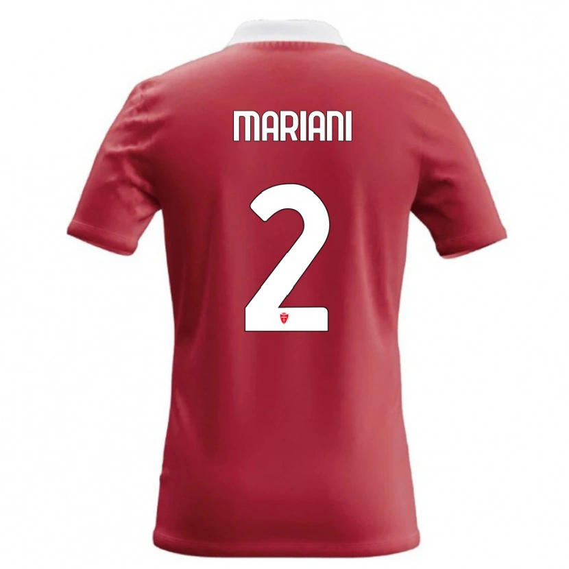 Danxen Femme Maillot Christian Mariani #2 Rouge Blanc Tenues Domicile 2026/27 T-Shirt