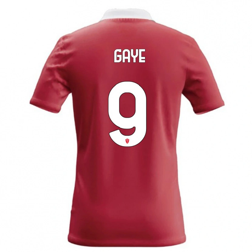Danxen Femme Maillot Mamadou Gaye #9 Rouge Blanc Tenues Domicile 2026/27 T-Shirt