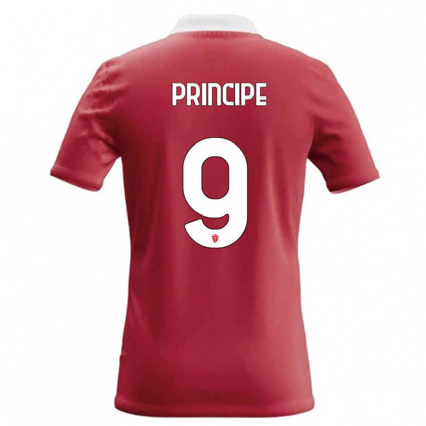 Danxen Femme Maillot Tommaso Principe #9 Rouge Blanc Tenues Domicile 2026/27 T-Shirt