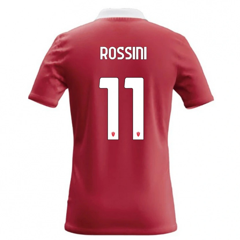 Danxen Femme Maillot Andrea Rossini #11 Rouge Blanc Tenues Domicile 2026/27 T-Shirt