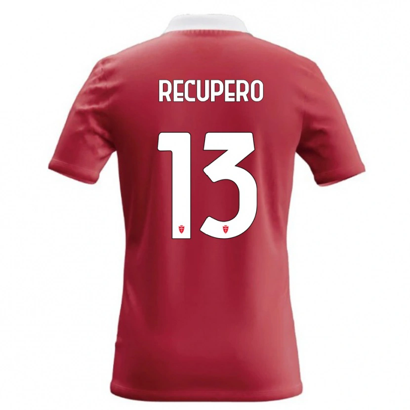 Danxen Femme Maillot Simone Recupero #13 Rouge Blanc Tenues Domicile 2026/27 T-Shirt
