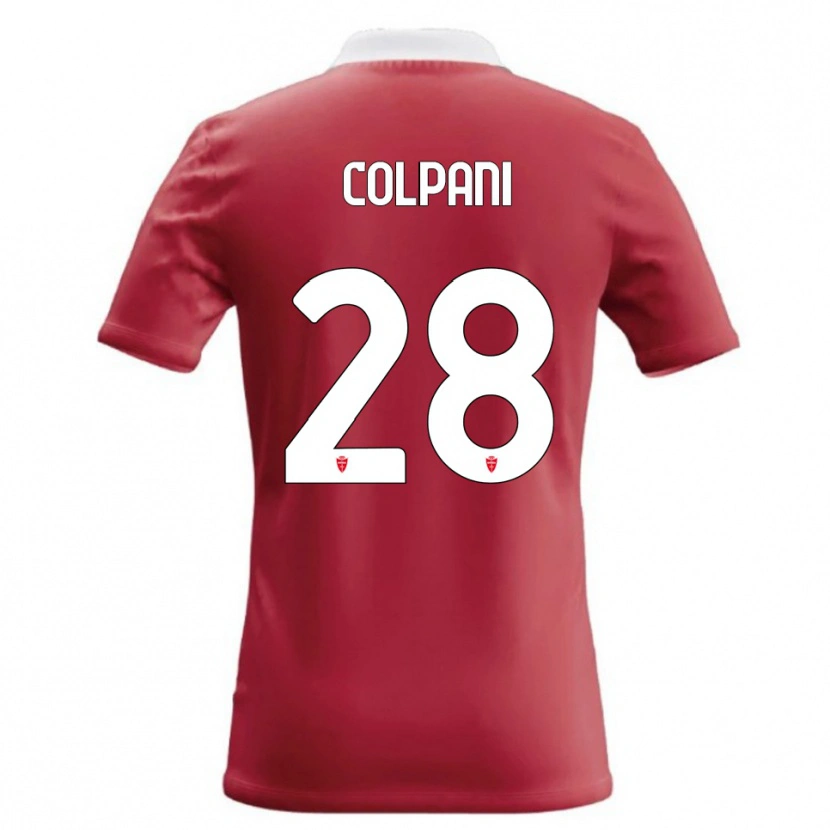 Danxen Femme Maillot Andrea Colpani #28 Rouge Blanc Tenues Domicile 2026/27 T-Shirt