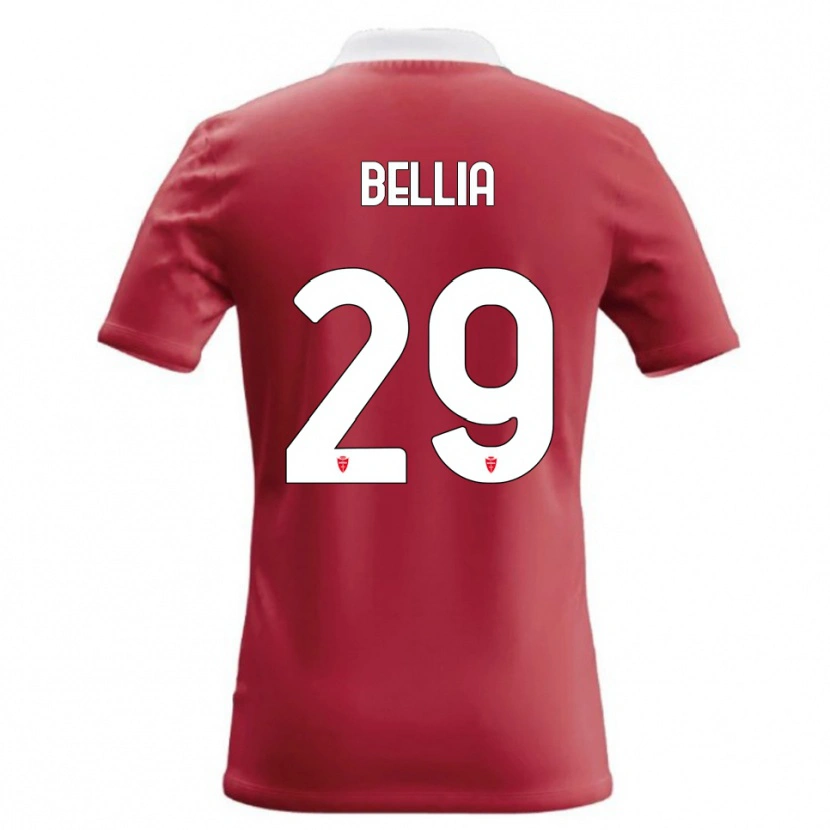 Danxen Femme Maillot Edoardo Bellia #29 Rouge Blanc Tenues Domicile 2026/27 T-Shirt