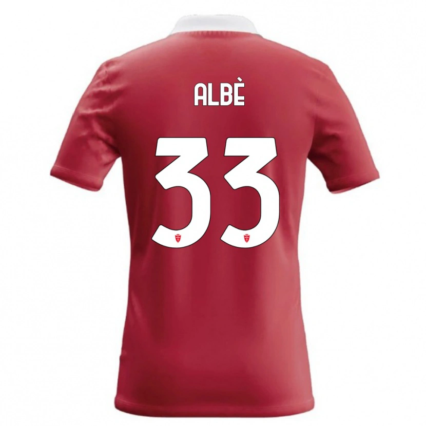 Danxen Femme Maillot Simone Albè #33 Rouge Blanc Tenues Domicile 2026/27 T-Shirt