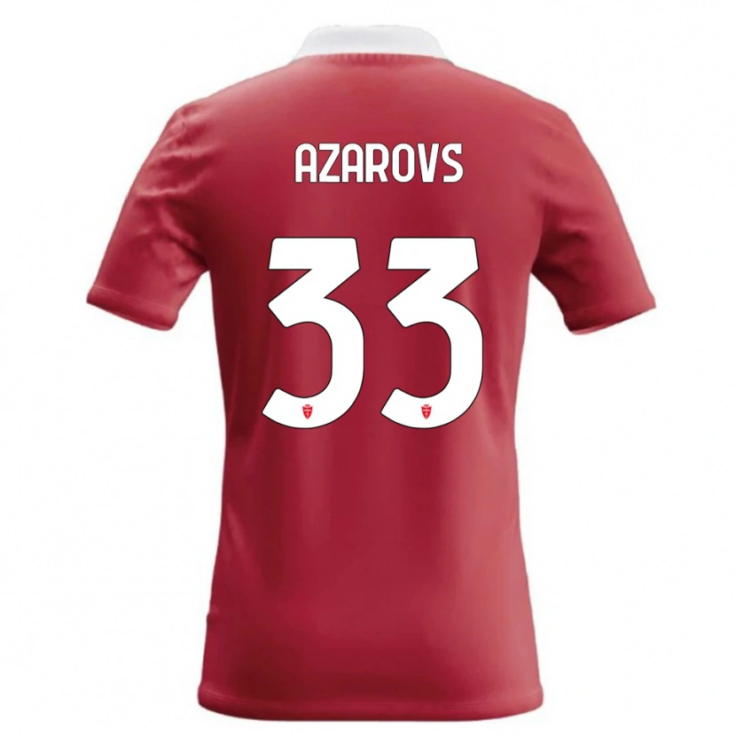Danxen Femme Maillot Timurs Azarovs #33 Rouge Blanc Tenues Domicile 2026/27 T-Shirt