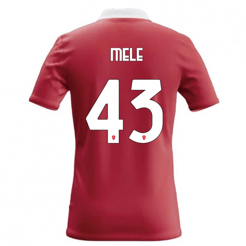 Danxen Femme Maillot Fabio Mele #43 Rouge Blanc Tenues Domicile 2026/27 T-Shirt