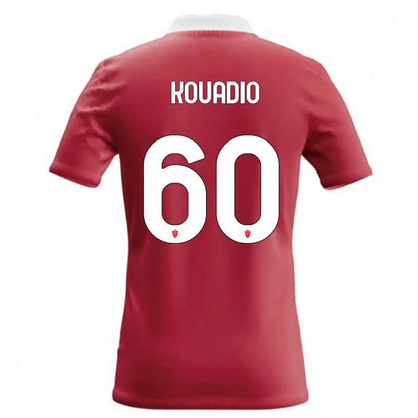 Danxen Femme Maillot Eddy Kouadio #60 Rouge Blanc Tenues Domicile 2026/27 T-Shirt