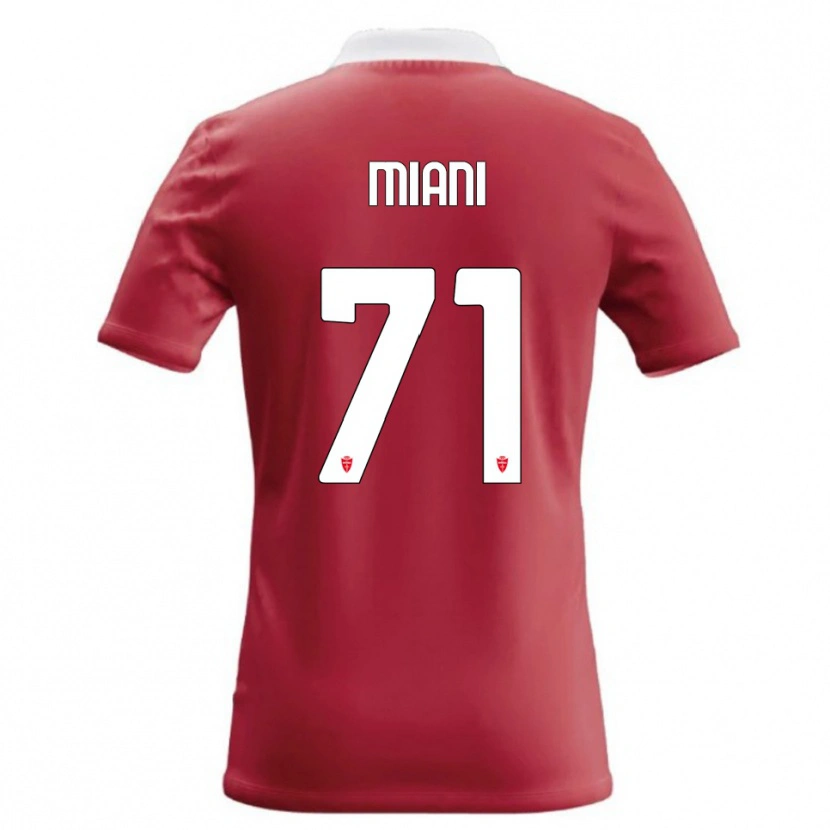 Danxen Femme Maillot Arthur Miani #71 Rouge Blanc Tenues Domicile 2026/27 T-Shirt