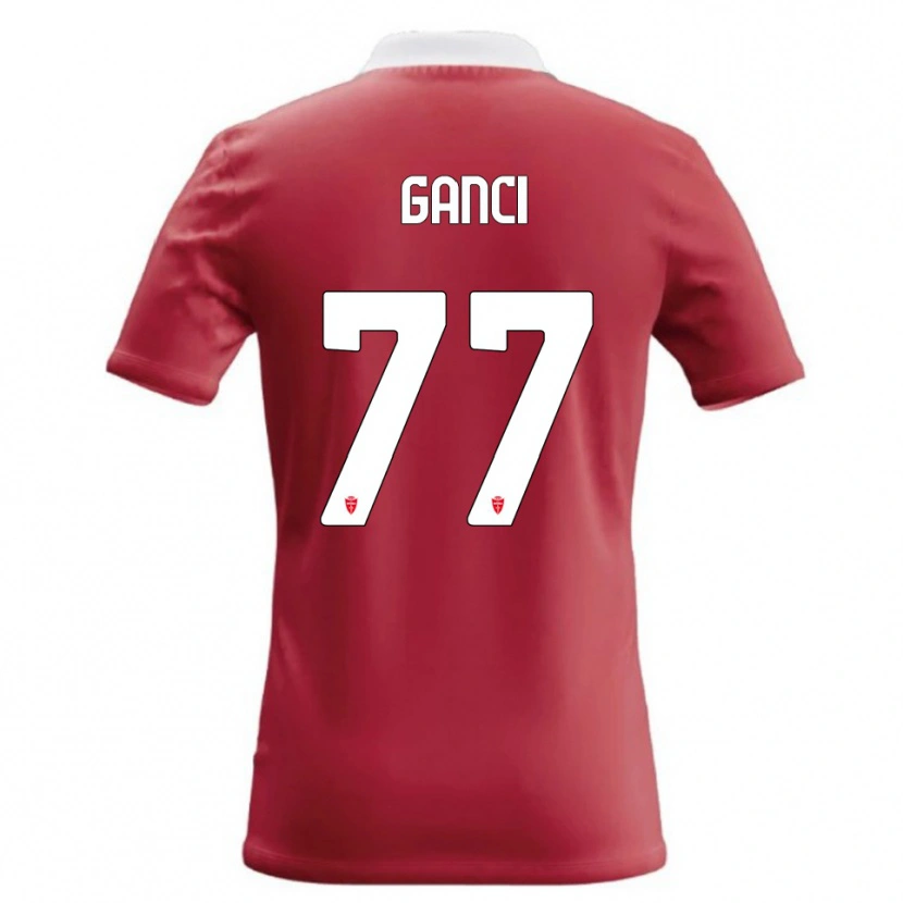 Danxen Femme Maillot Daniele Ganci #77 Rouge Blanc Tenues Domicile 2026/27 T-Shirt
