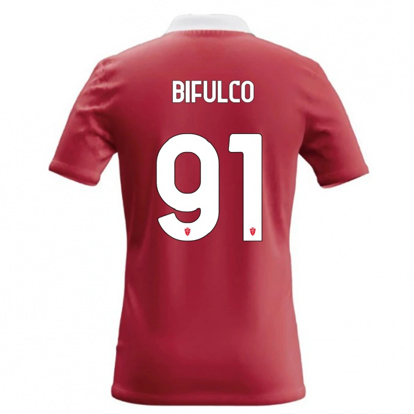 Danxen Femme Maillot Davide Bifulco #91 Rouge Blanc Tenues Domicile 2026/27 T-Shirt