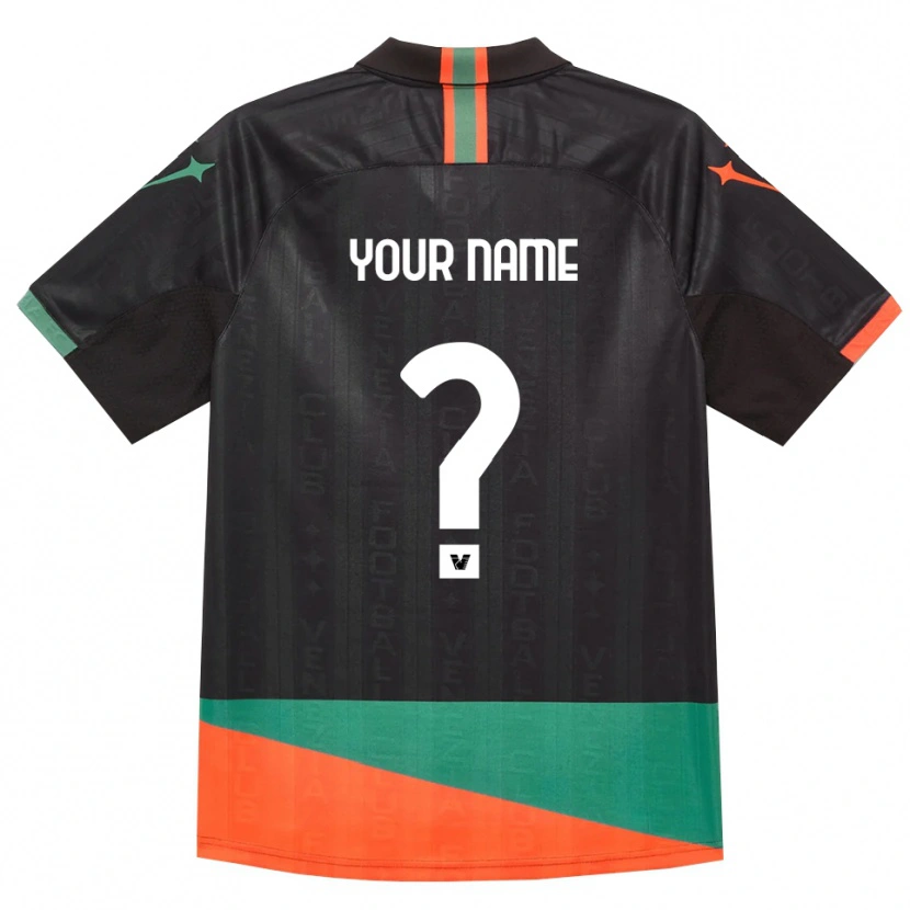 Danxen Femme Maillot Votre Nom #0 Noir Orange Vert Tenues Domicile 2026/27 T-Shirt