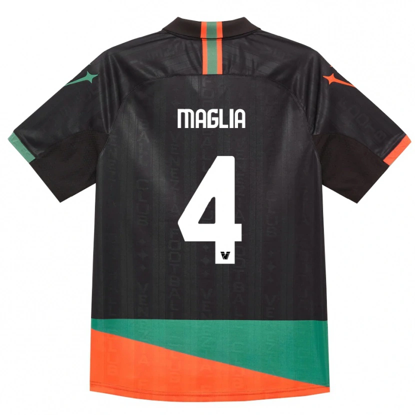 Danxen Femme Maillot Jacopo Maglia #4 Noir Orange Vert Tenues Domicile 2026/27 T-Shirt
