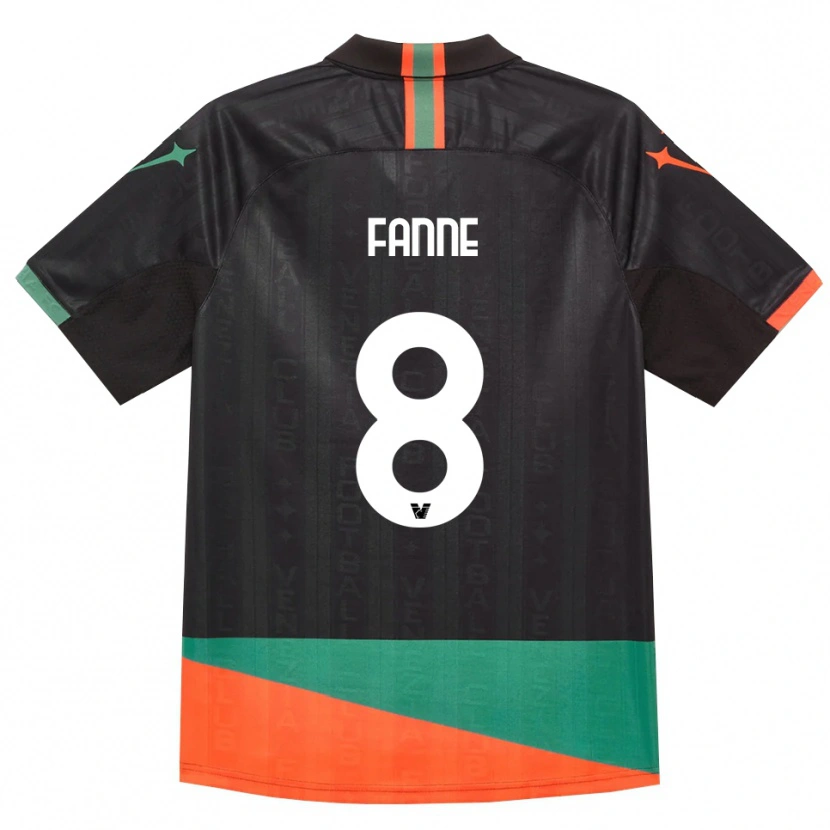Danxen Femme Maillot Lamine Fanne #8 Noir Orange Vert Tenues Domicile 2026/27 T-Shirt