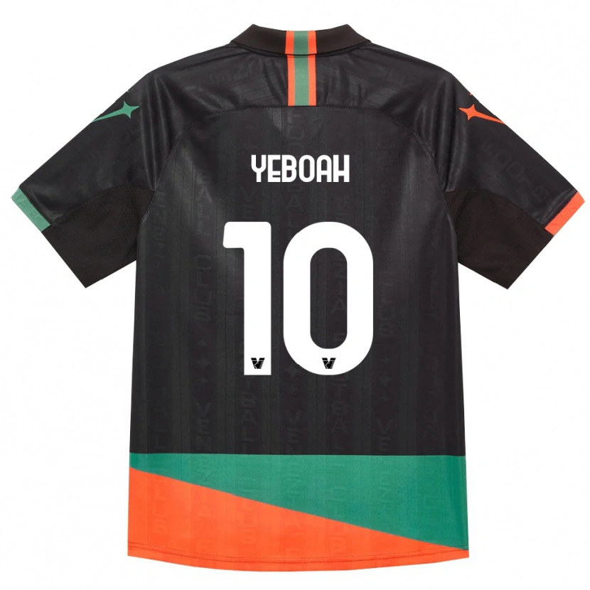 Danxen Femme Maillot John Yeboah #10 Noir Orange Vert Tenues Domicile 2026/27 T-Shirt