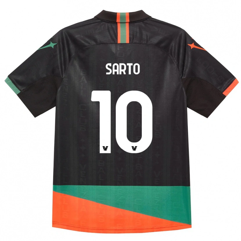 Danxen Femme Maillot Gabriel Sarto #10 Noir Orange Vert Tenues Domicile 2026/27 T-Shirt
