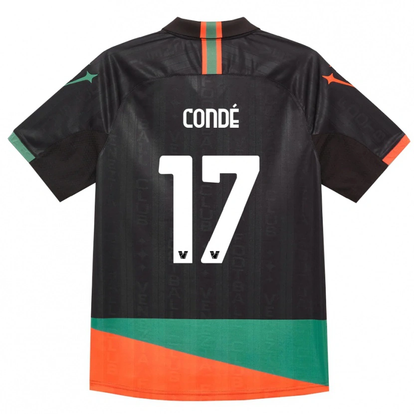 Danxen Femme Maillot Cheick Condé #17 Noir Orange Vert Tenues Domicile 2026/27 T-Shirt