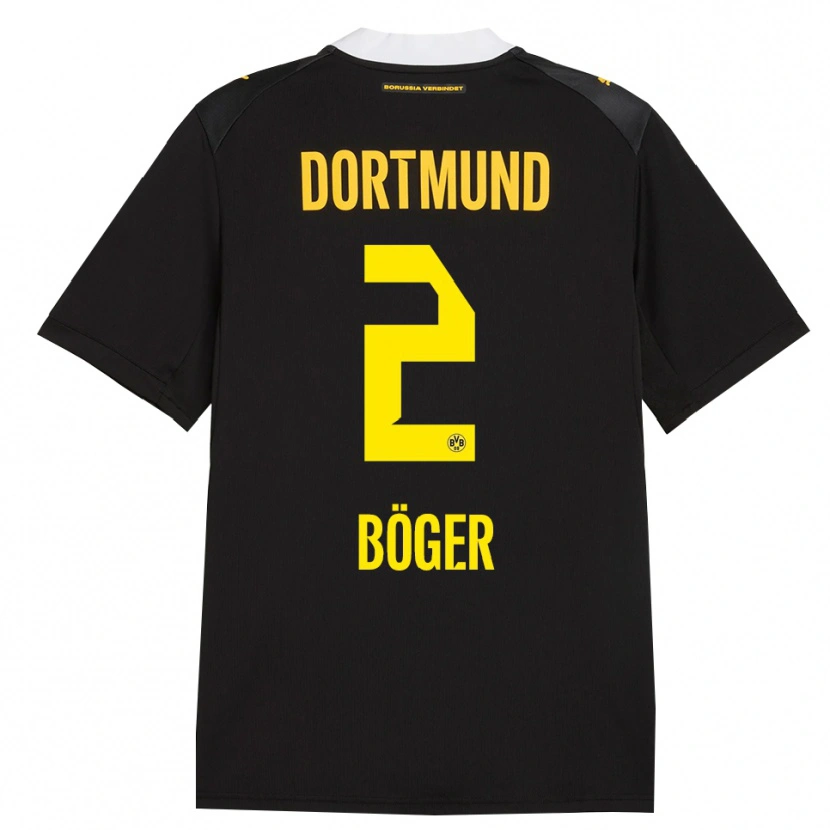 Danxen Femme Maillot Mia Böger #2 Noir Rouge Jaune Tenues Extérieur 2026/27 T-Shirt