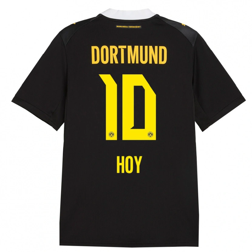 Danxen Femme Maillot Justin Hoy #10 Noir Rouge Jaune Tenues Extérieur 2026/27 T-Shirt