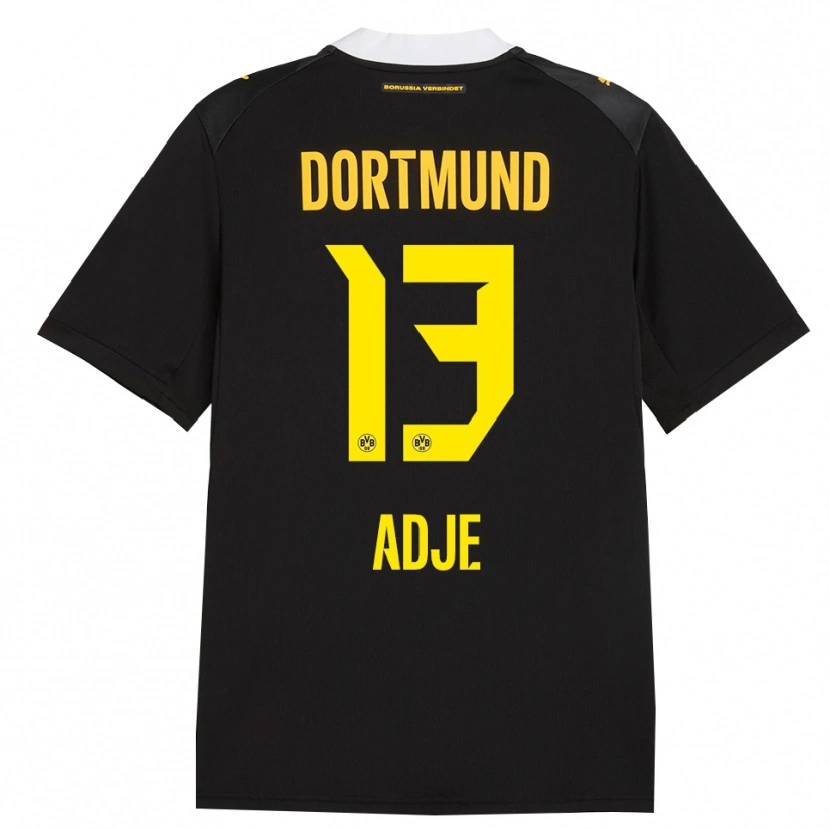 Danxen Femme Maillot Miguel Adje #13 Noir Rouge Jaune Tenues Extérieur 2026/27 T-Shirt