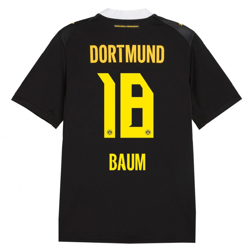 Danxen Femme Maillot Celina Baum #18 Noir Rouge Jaune Tenues Extérieur 2026/27 T-Shirt
