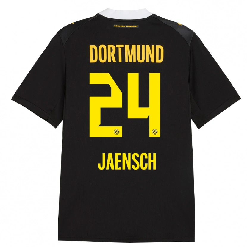 Danxen Femme Maillot Johann Jaensch #24 Noir Rouge Jaune Tenues Extérieur 2026/27 T-Shirt