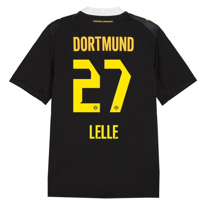 Danxen Femme Maillot David Lelle #27 Noir Rouge Jaune Tenues Extérieur 2026/27 T-Shirt